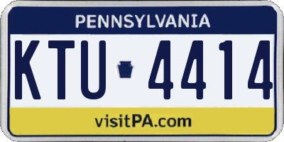 PA license plate KTU4414