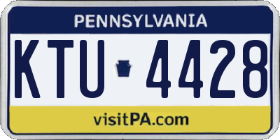 PA license plate KTU4428