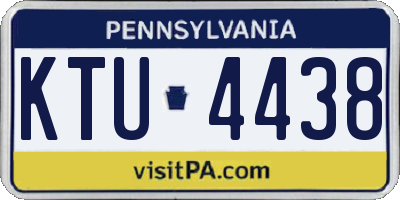 PA license plate KTU4438