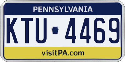 PA license plate KTU4469