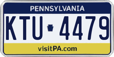 PA license plate KTU4479