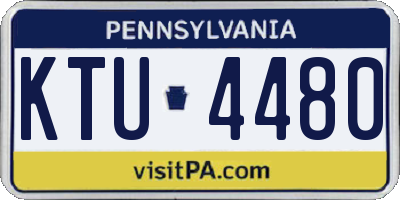 PA license plate KTU4480