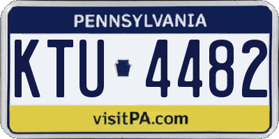 PA license plate KTU4482