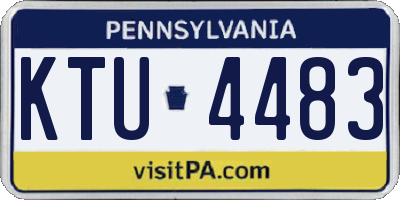 PA license plate KTU4483