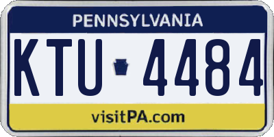 PA license plate KTU4484