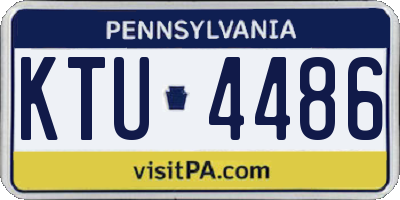 PA license plate KTU4486