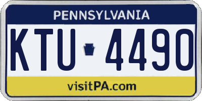 PA license plate KTU4490