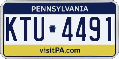 PA license plate KTU4491