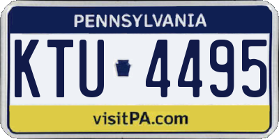 PA license plate KTU4495