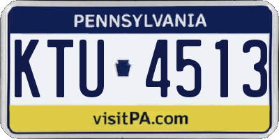 PA license plate KTU4513