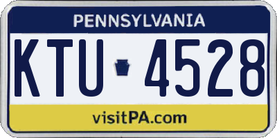 PA license plate KTU4528