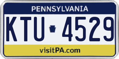 PA license plate KTU4529