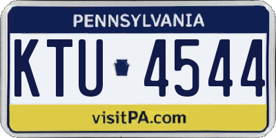 PA license plate KTU4544