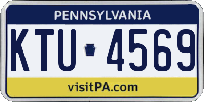 PA license plate KTU4569