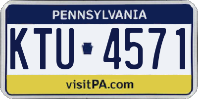PA license plate KTU4571