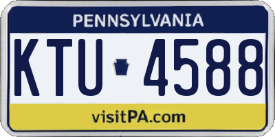 PA license plate KTU4588
