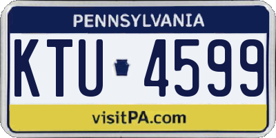 PA license plate KTU4599
