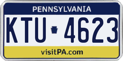 PA license plate KTU4623