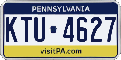 PA license plate KTU4627