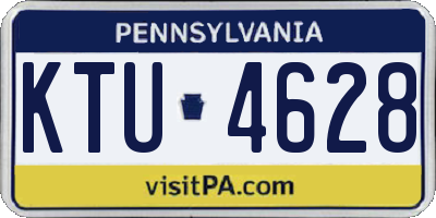 PA license plate KTU4628