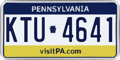 PA license plate KTU4641