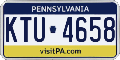 PA license plate KTU4658