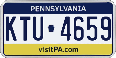 PA license plate KTU4659