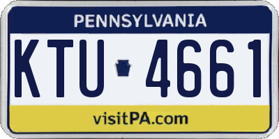 PA license plate KTU4661