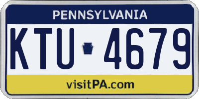 PA license plate KTU4679