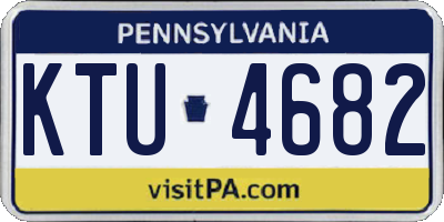 PA license plate KTU4682
