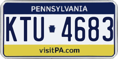 PA license plate KTU4683