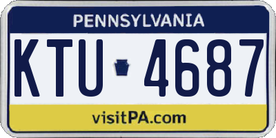 PA license plate KTU4687