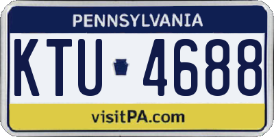 PA license plate KTU4688