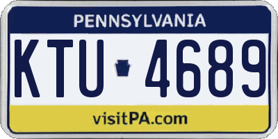 PA license plate KTU4689