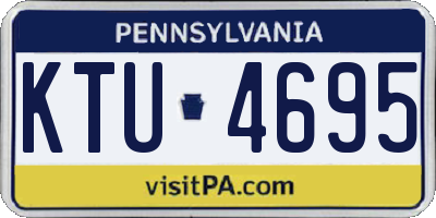 PA license plate KTU4695