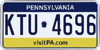 PA license plate KTU4696