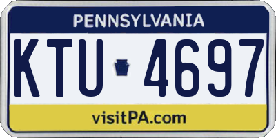 PA license plate KTU4697