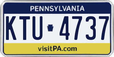 PA license plate KTU4737