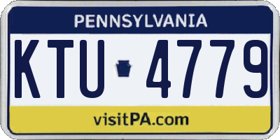 PA license plate KTU4779