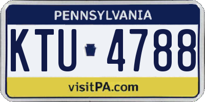 PA license plate KTU4788