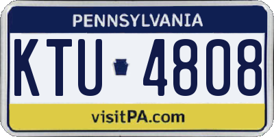PA license plate KTU4808