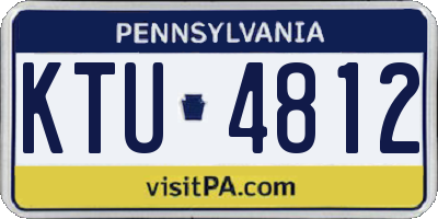 PA license plate KTU4812