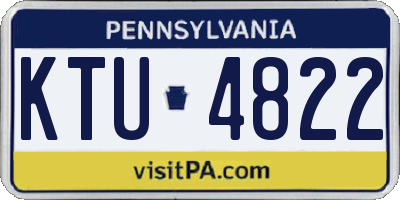 PA license plate KTU4822