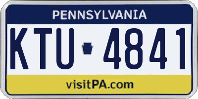 PA license plate KTU4841