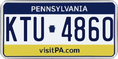 PA license plate KTU4860