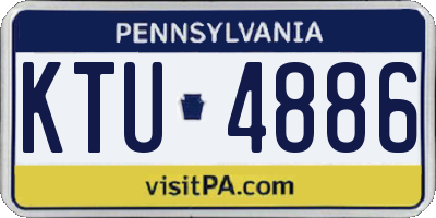 PA license plate KTU4886