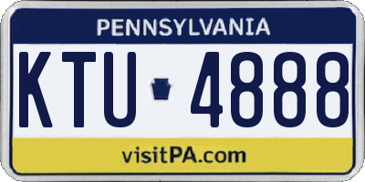 PA license plate KTU4888