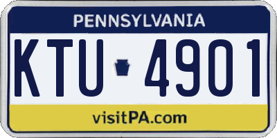 PA license plate KTU4901