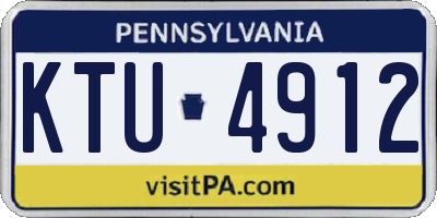 PA license plate KTU4912