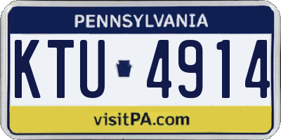 PA license plate KTU4914